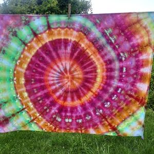 Tie dye tapestry